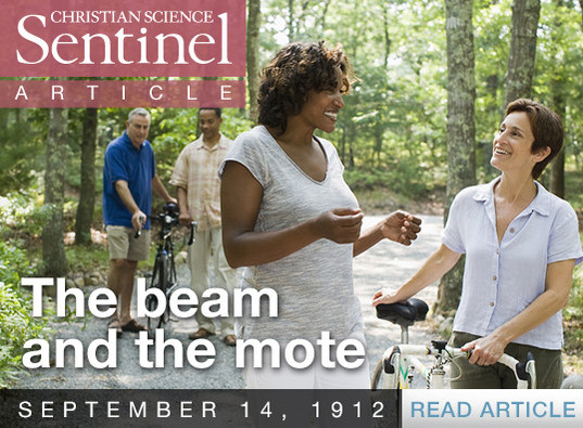 THE BEAM AND THE MOTE