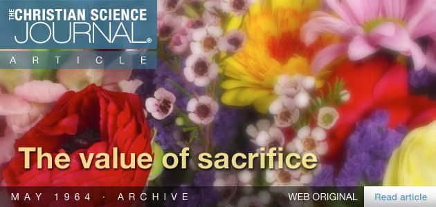 The value of sacrifice