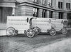 Monitor trucks, circa 1911, ready to deliver “A Daily Newspaper for the Home”