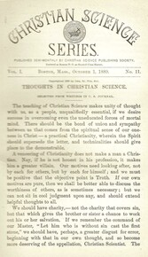 Christian Science Series, Vol. 1, No. 11