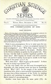 Christian Science Series, Vol. 1, No. 15