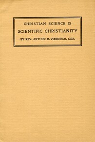 Christian Science is scientific Christianity