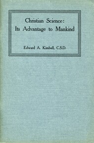 Christian Science: Its Advantage to Mankind