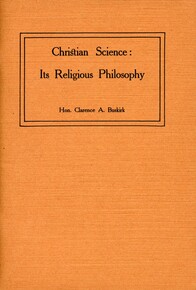 Christian Science: Its Religious Philosophy