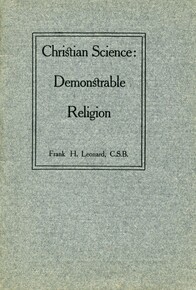 Christian Science: Demonstrable Religion