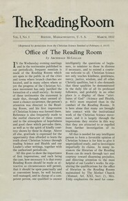 Office of The Reading Room