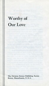 Worthy of our love